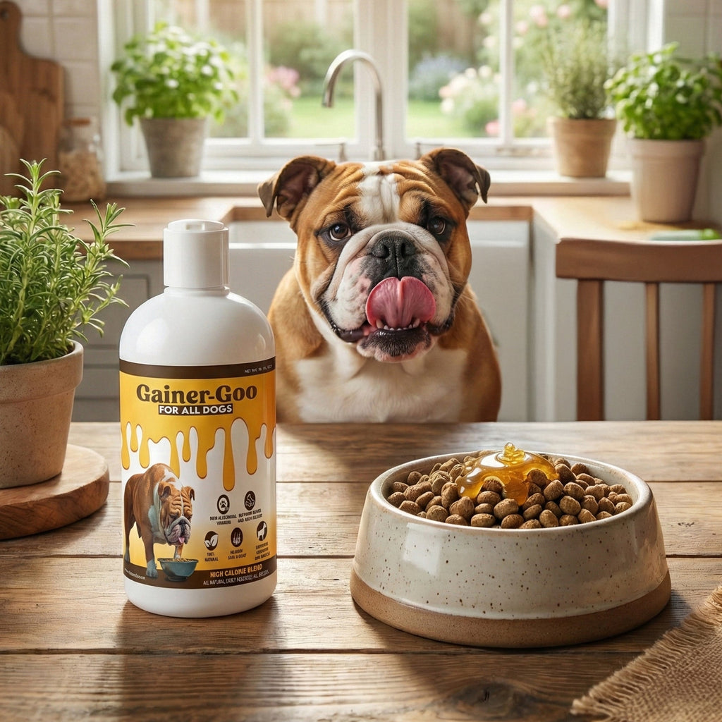 (16oz)  Gainer-GOO (for All Breeds) High Calorie Fat Liquid Weight Gainer