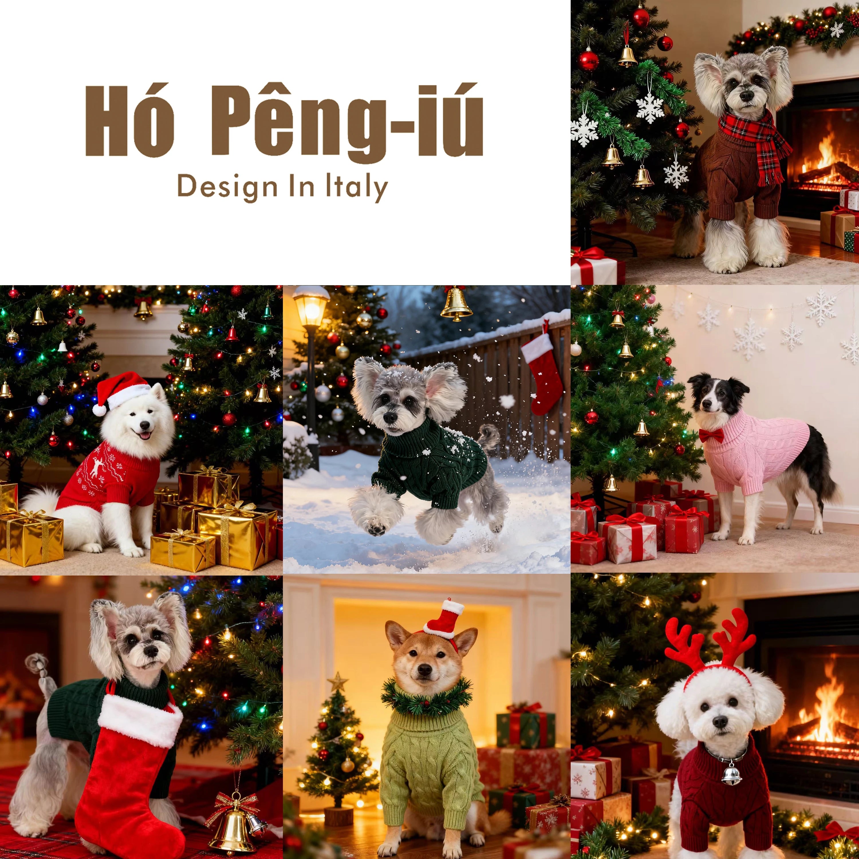 Christmas Dog Sweater Pet Warm Clothing Dog Winter Sweater Pet Cat Custom Patterned Clothing Dog Knitted Sweater