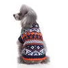 New Arrival Lovable Dog Sweaters Geometric Patterned Pet Clothes Made of Polyester for Winter Halloween Manufacturers Direct