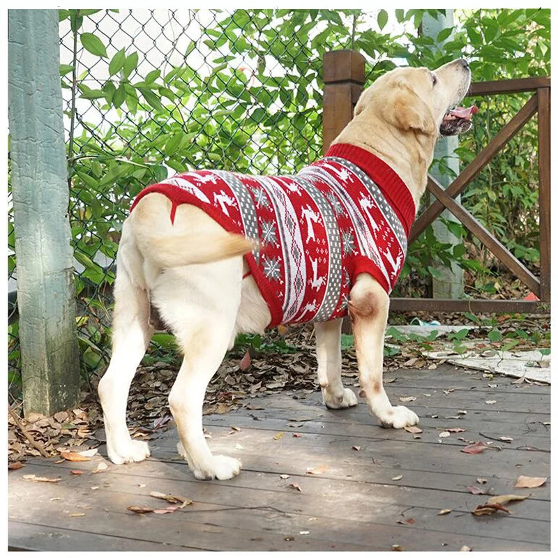 Dog Sweater,Knit Big Dog Sweater Christmas,Pet Turtleneck Doggy Sweatshirt for Extra Large Dogs boy Girl,Large Size Dog Cold