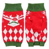 Classic Argyle Christmas Reindeer Pet Knit Sweater Winter Dog Jumper Made From Acrylic and Cotton for Fall and Summer Use
