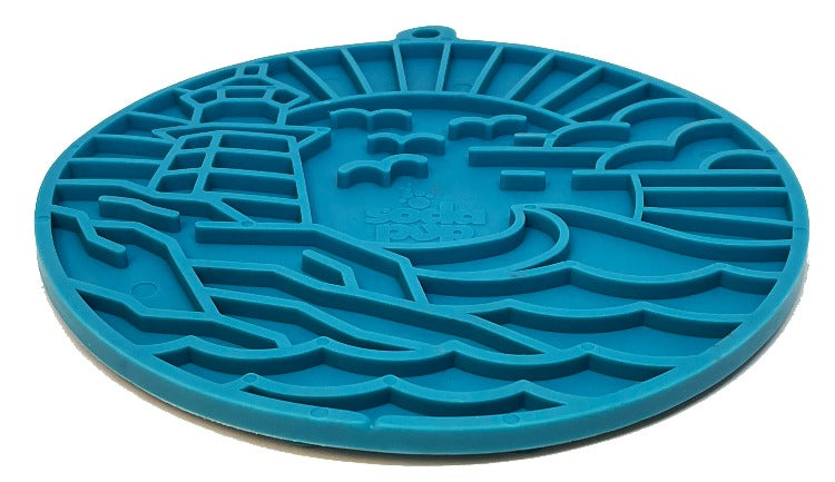 Lighthouse eMat - Enrichment Lick Mat For Dogs and Cats - With Suction Cups | USA Made