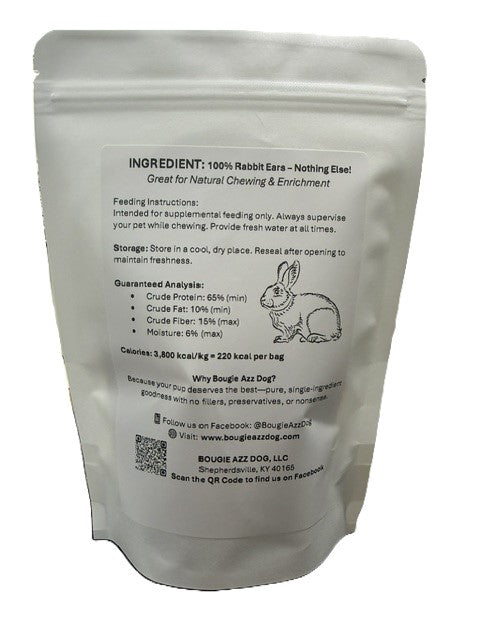 Freeze Dried Raw Rabbit Ears - 4 Pack