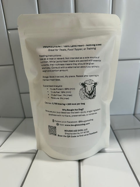 Freeze Dried Raw Lamb Heart
