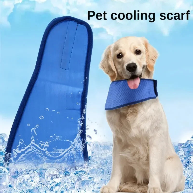 1-10PCS Pet Cooling Scarf for Dogs Summer Ice Silk Cooling Bandana Neck Wrap for Heat Relief Reusable Chill Mat for Pets