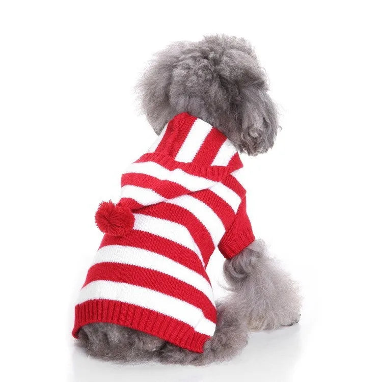 Dog Clothes Christmas Sweater Pet Cat Clothing for Small Medium Puppy Dogs Cats Winter Warm Coat Teddy Pug Jacket Soft Vest New