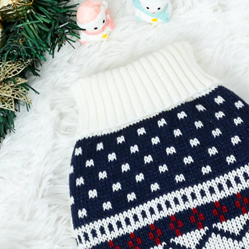 Christmas Dog Clothes Pet Christmas Sweater for Small Medium Dog Winter Knitting Puppy Cat Sweater Bichon Corgi New Year Costume