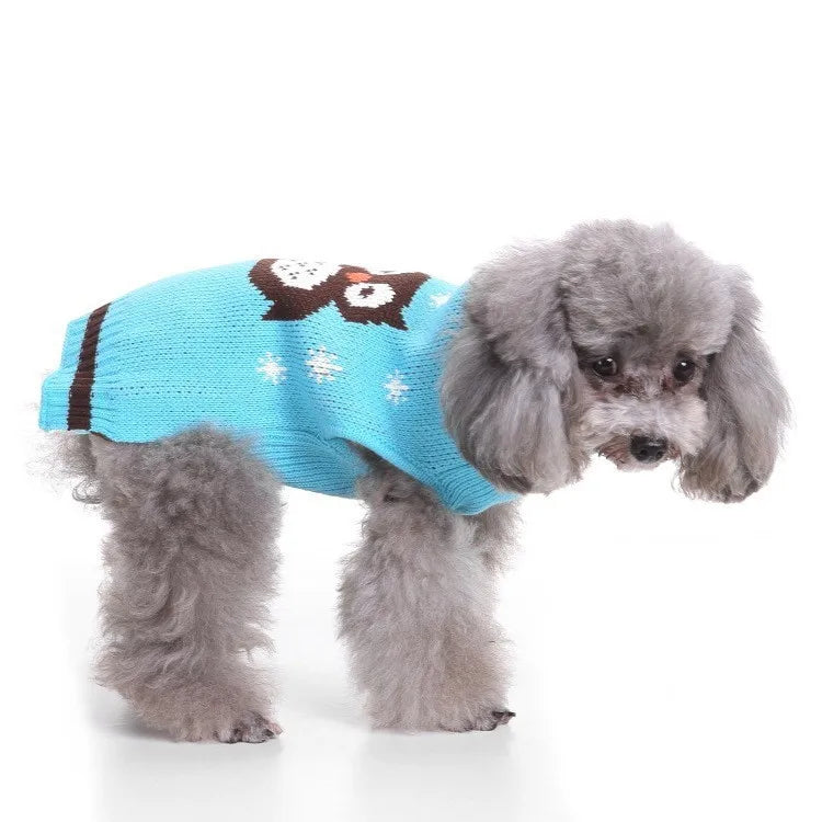 Dog Clothes Christmas Sweater Pet Cat Clothing for Small Medium Puppy Dogs Cats Winter Warm Coat Teddy Pug Jacket Soft Vest New