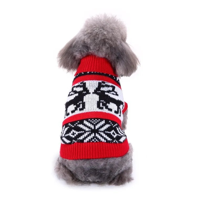 Dog Clothes Christmas Sweater Pet Cat Clothing for Small Medium Puppy Dogs Cats Winter Warm Coat Teddy Pug Jacket Soft Vest New