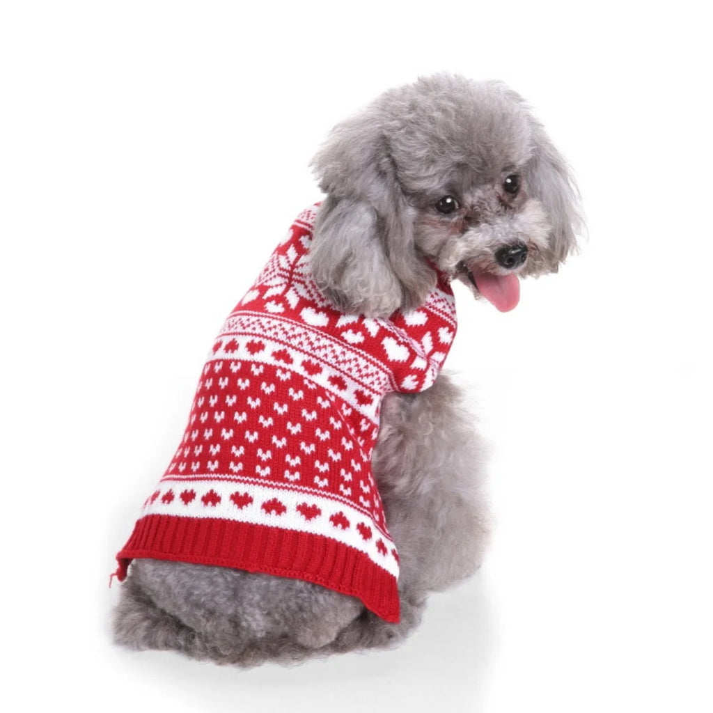Dog Clothes Christmas Sweater Pet Cat Clothing for Small Medium Puppy Dogs Cats Winter Warm Coat Teddy Pug Jacket Soft Vest New