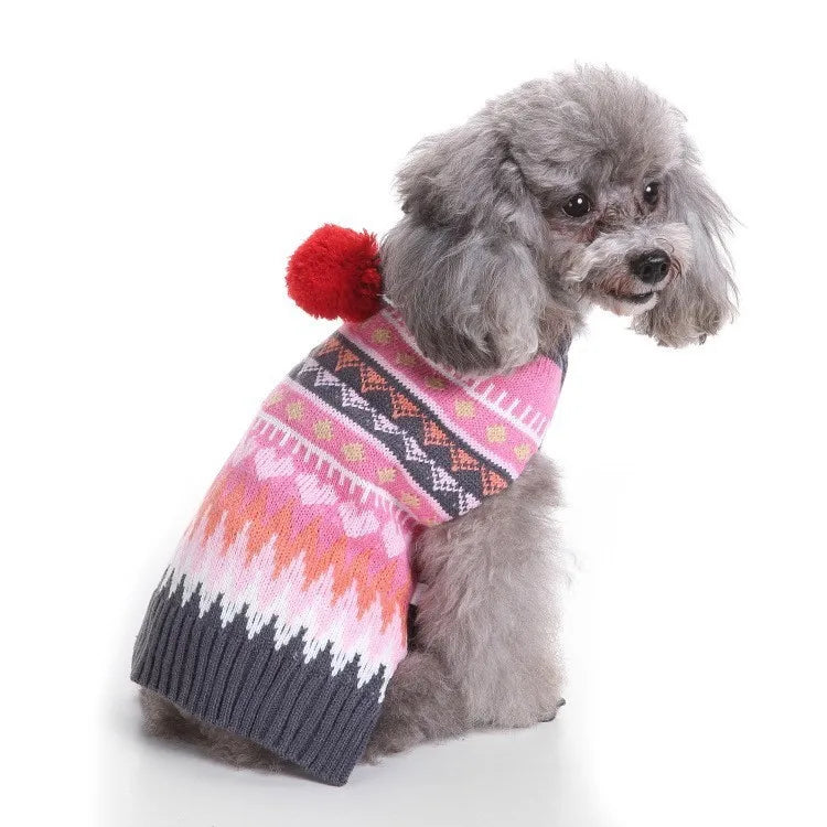 Dog Clothes Christmas Sweater Pet Cat Clothing for Small Medium Puppy Dogs Cats Winter Warm Coat Teddy Pug Jacket Soft Vest New