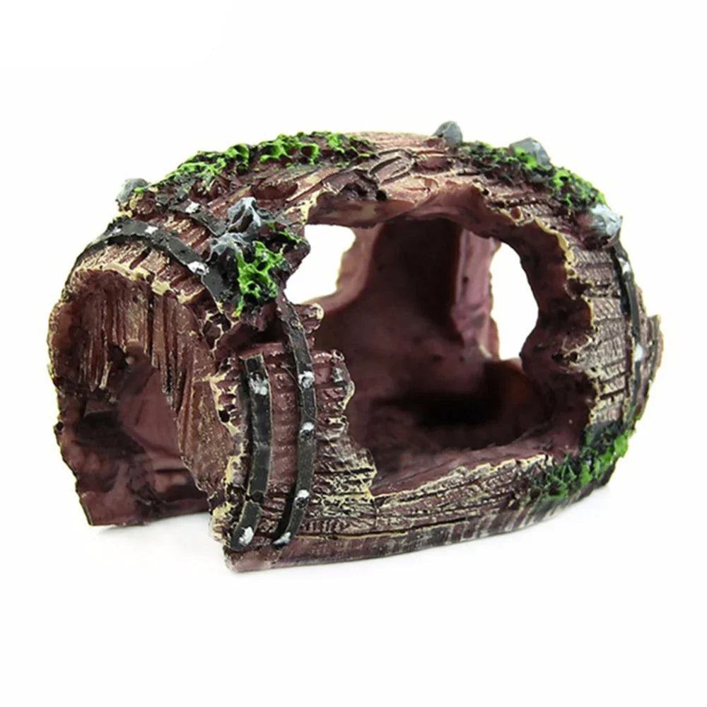 1PC Aquarium landscaping accessories fish tank escape house resin decoration