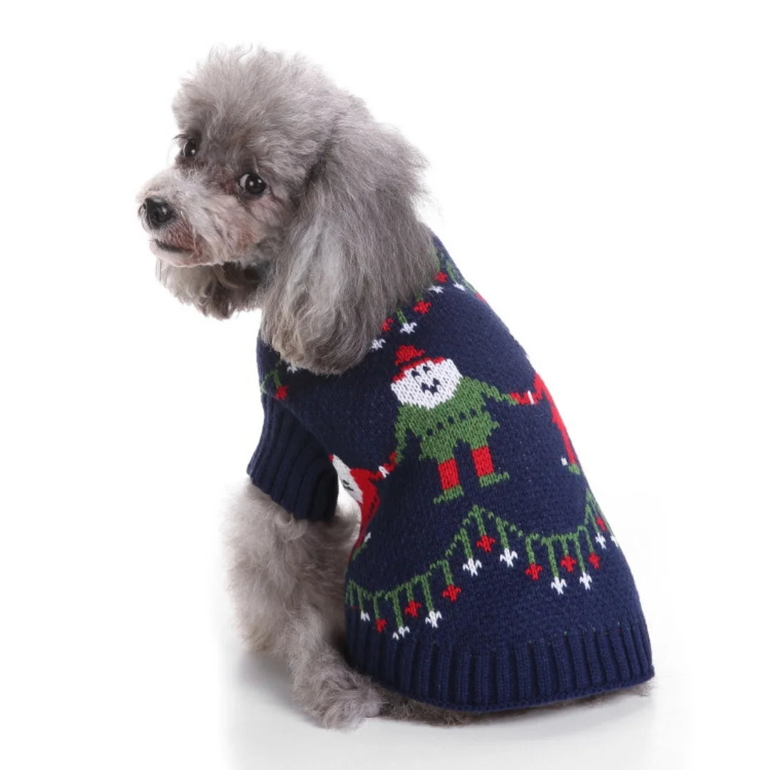 Dog Clothes Christmas Sweater Pet Cat Clothing for Small Medium Puppy Dogs Cats Winter Warm Coat Teddy Pug Jacket Soft Vest New