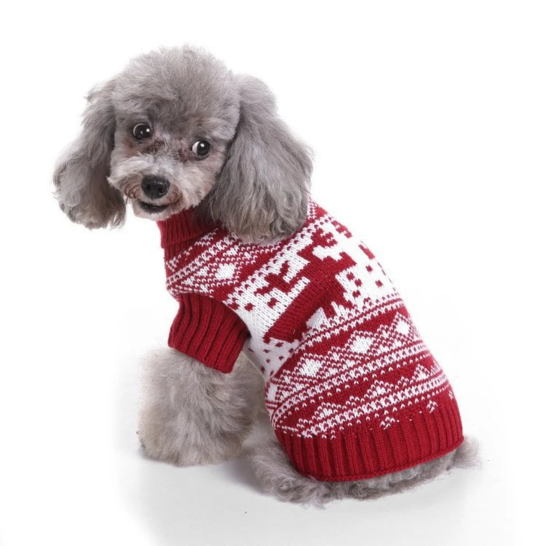 Dog Clothes Christmas Sweater Pet Cat Clothing for Small Medium Puppy Dogs Cats Winter Warm Coat Teddy Pug Jacket Soft Vest New