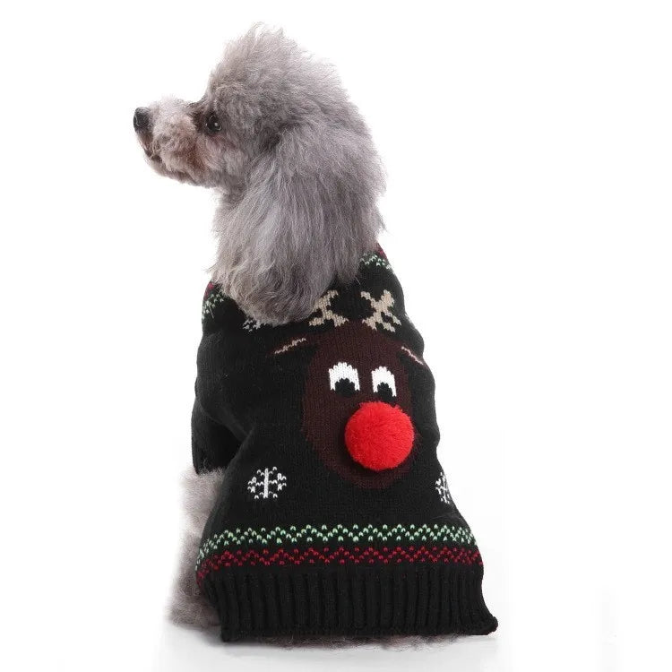 Dog Clothes Christmas Sweater Pet Cat Clothing for Small Medium Puppy Dogs Cats Winter Warm Coat Teddy Pug Jacket Soft Vest New