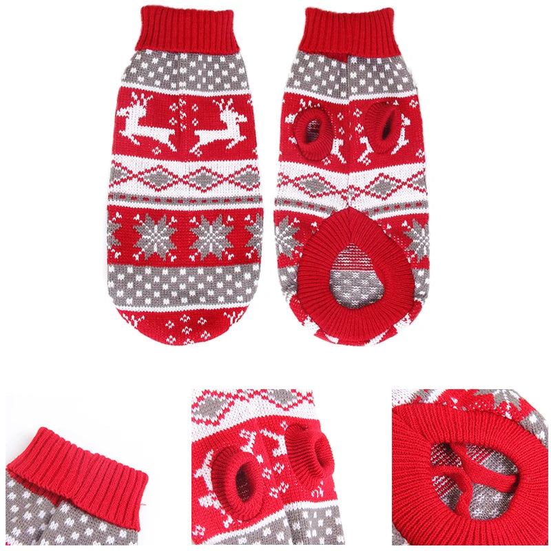 1pc Warm Pet Dog Sweater Winter Dog Clothes for Small Medium Dogs Knitted Puppy Cat Coat Chihuahua French Bulldogs Yorkie
