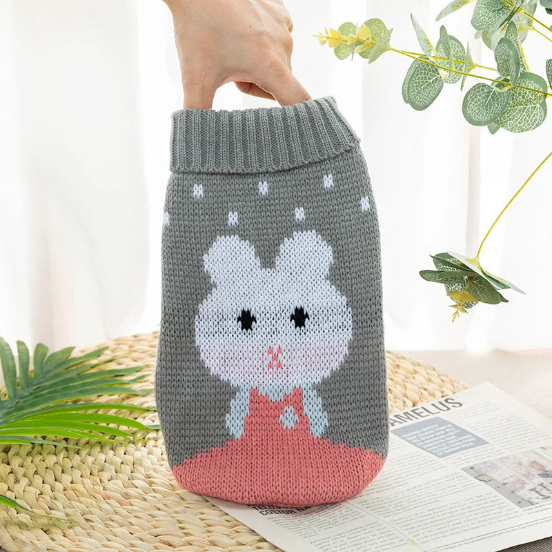 S-4XL Warm Pet Sweater Fair Isle style Knitted Wool Sweater Christmas Style New Year Costume For Chihuahua Yorkie French Bulldog