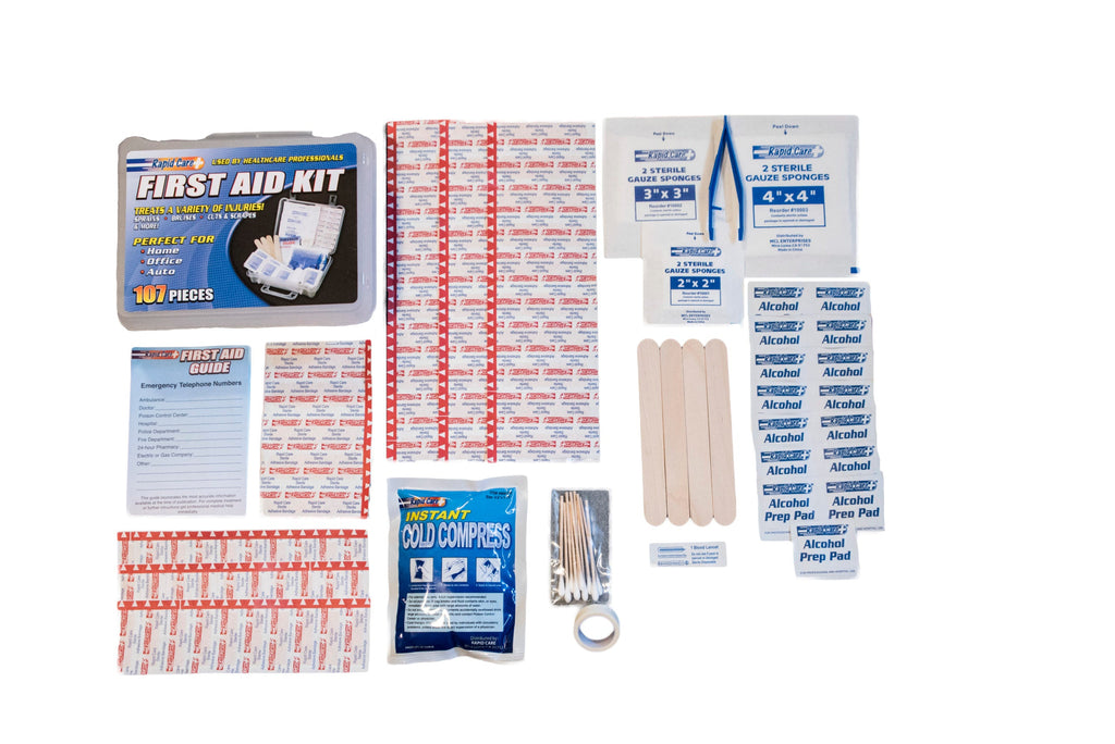 107 Piece Deluxe First Aid Kit